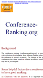 Mobile Screenshot of conference-ranking.org